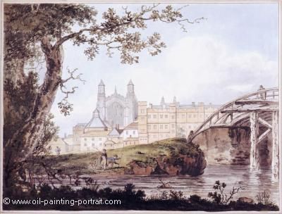 Eton College from Datchet Road