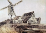 Thomas Girtin - Peintures - Moulin dans l'Essex