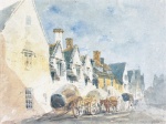 Thomas Girtin  - Peintures - Rue à Weymouth (Dorset)