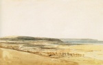Thomas Girtin  - Peintures - L'estuaire de Taw (Devon)