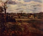 John Constable - paintings - Blick auf Highgate