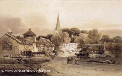 Village Street and Church Spire