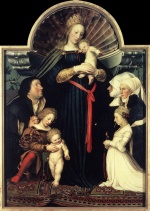 Hans Holbein - Bilder Gemälde - Darmstadt Madonna