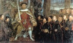 Hans Holbein - paintings - Henry VIII and the Barber Surgeons