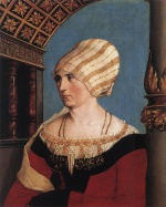 Hans Holbein - Peintures - Portrait de Dorothea Meyer, née Kannengiesser