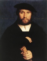 Hans Holbein - paintings - Portrait of a Member of the Wedigh Family