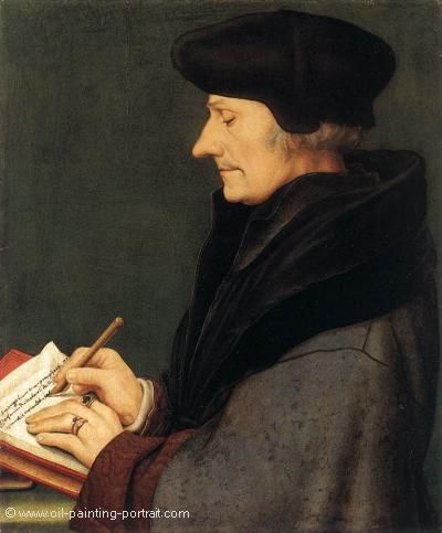 Portrait of Erasmus of Rotterdam Writing
