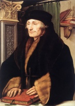 Hans Holbein - paintings - Portrait of Erasmus of Rotterdam