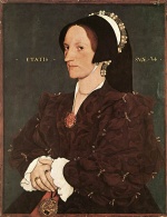 Hans Holbein - paintings - Portrait of Margaret Wyatt Lady Lee
