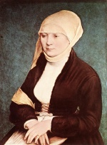 Hans Holbein - Peintures - Portrait de l'épouse de l´artiste