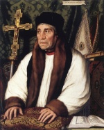 Hans Holbein  - paintings - Portrait of William Warham Archbishop of Canterbury