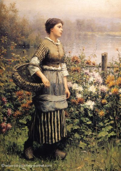 Maid among the Flowers