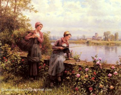 Maria and Magdeleine Fishing