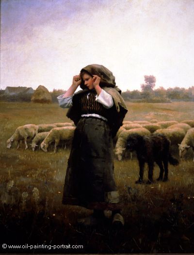 Shepardess and her Flock