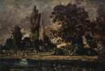 John Constable - Peintures - La cathédrale de Salisbury