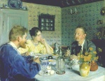 Peder Severin Krøyer - Peintures - Almuerzo con Otto Benzon