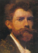 Peder Severin Krøyer - paintings - Autorretrato