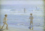 Peder Severin Krøyer - paintings - Bano de muchachos
