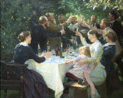 Peder Severin Krøyer - paintings - Hip hip hurra