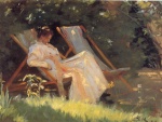 Peder Severin Krøyer - Peintures - Marie en el jardin