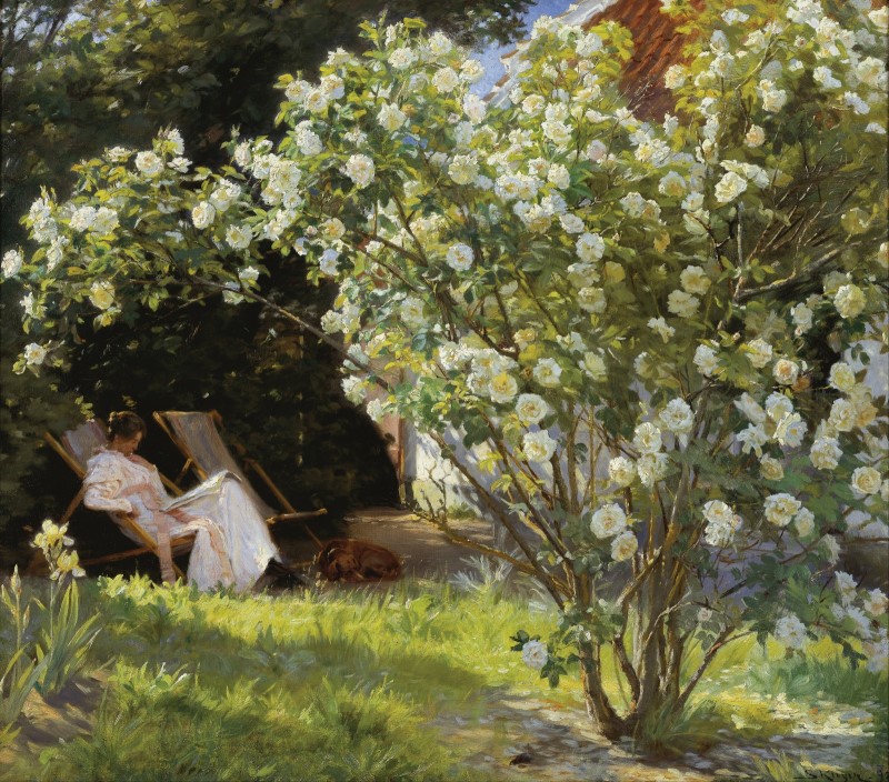 Marie en el jardin