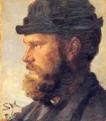 Peder Severin Kroyer - Peintures - Michael Ancher
