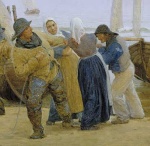 Peder Severin Krøyer  - paintings - Prescadores de Hornbaek