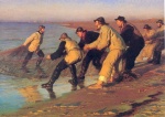 Peder Severin Kroyer  - Bilder Gemälde - Prescadores en la playa