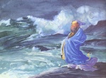 John La Farge - Peintures - Un Rishi Appel d'un orage