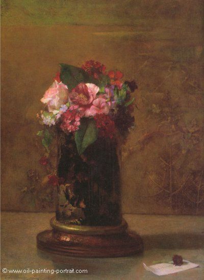 Flowers in a Japanese Vase