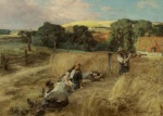 Leon Augustin Lhermitte - Peintures - Pause pendant la récolte