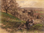 Léon Augustin Lhermitte - Peintures - Avril