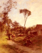 Léon Augustin Lhermitte - paintings - La Ferme de Sombre
