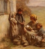 Léon Augustin Lhermitte - paintings - La Lecture