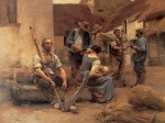 Léon Augustin Lhermitte - paintings - La Paye des moissonneurs
