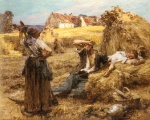 Léon Augustin Lhermitte - Peintures - Le réveil du faucheur