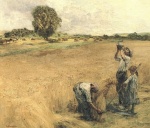 Léon Augustin Lhermitte - Peintures - Moissonneur buvant à la gourde ou La soif