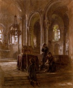 Léon Augustin Lhermitte  - Peintures - Pèlerinage pour l´enfant Malade