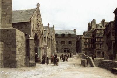 Sortie de leglise Saint Melaine a Morlaix