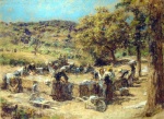 Léon Augustin Lhermitte  - paintings - Washday