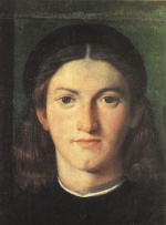 Lorenzo Lotto - Bilder Gemälde - Head of a Young Man