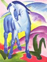 Franz Marc - Peintures - Cheval bleu I