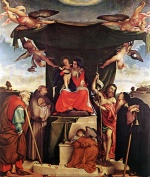 Lorenzo Lotto - Peintures - Vierge et l'Enfant avec des Saints