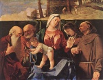 Lorenzo Lotto - Bilder Gemälde - Madonna and Child with Saints