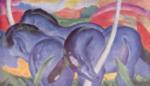 Franz Marc - Peintures - Les grands chevaux bleus