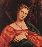 Lorenzo Lotto - Peintures - Sainte Catherine d'Alexandrie