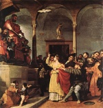 Lorenzo Lotto - Peintures - St. Lucy devant le juge