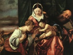 Lorenzo Lotto  - Peintures - Le Mariage mystique de sainte Catherine