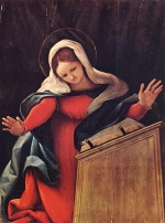 Lorenzo Lotto  - paintings - Virgin Annunciated