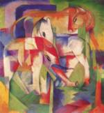 Franz Marc - paintings - Elephant, Horse, Cow, Winther